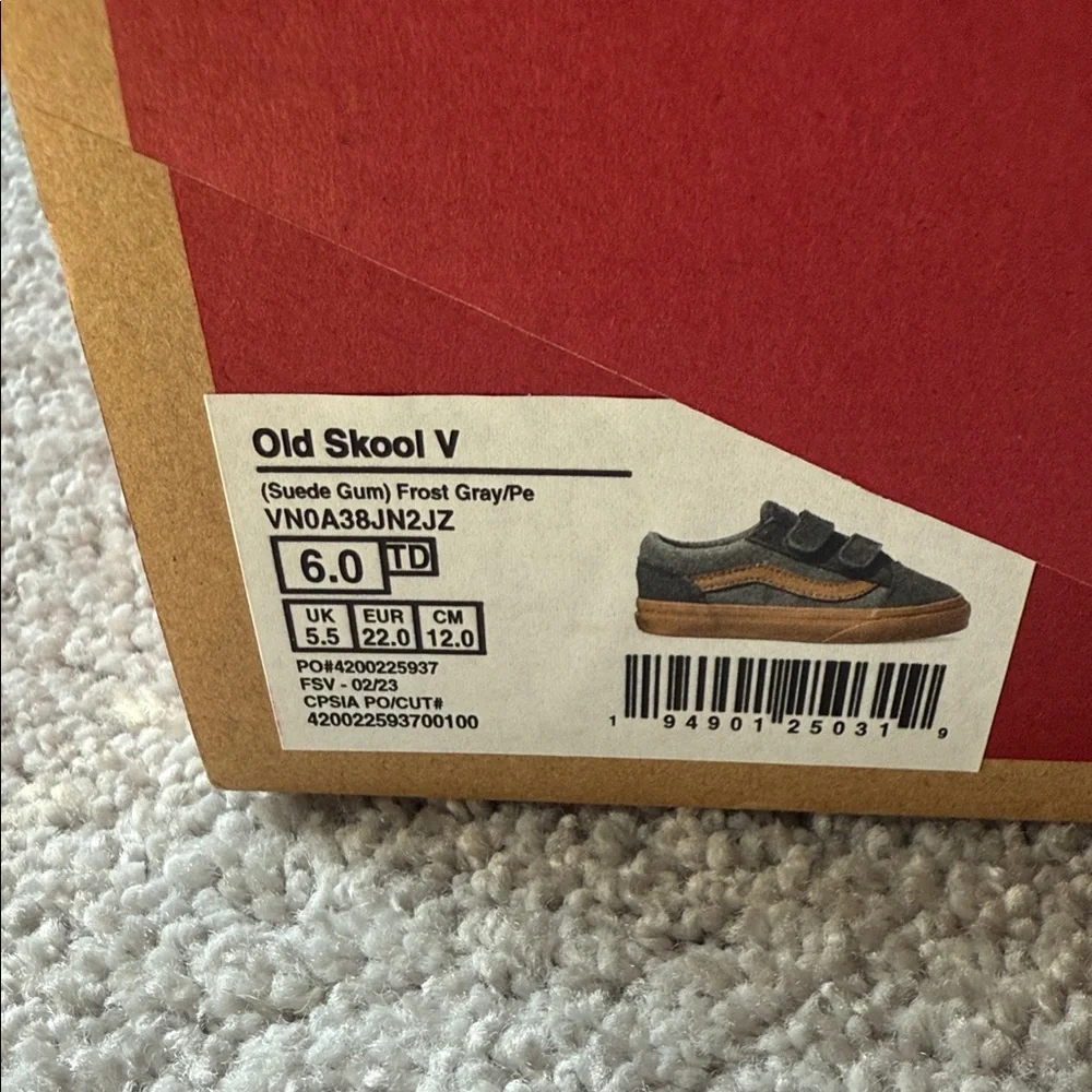 Vans Kids Sneakers in Charcoal and Tan - Picture 2 of 4